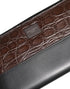 Dolce & Gabbana Black Brown Exotic Leather Men Continental Clutch Wallet